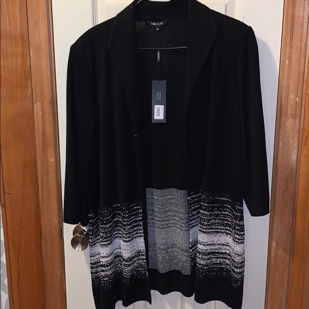 Misook Sweater with clasp.